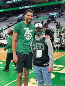 Teen fighting cancer given just months to live - has life long dream fulfilled by police officers and Boston Celtics